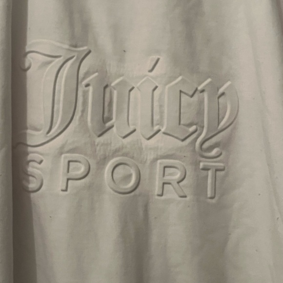 Juicy Couture Sport Women's Sz L Embossed Logo Hoodie Oversized Tunic - Picture 6 of 8